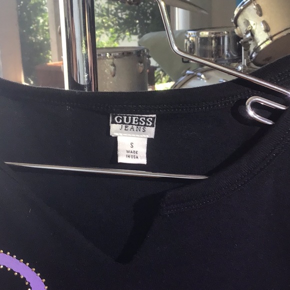 Guess Black Sleeveless Panther Studded Print - Picture 3 of 5